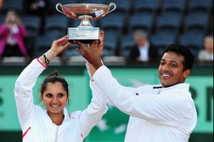 2012 Roland Garros Mixed Doubles Champions Sania Mirza & Mahesh Bhupathi